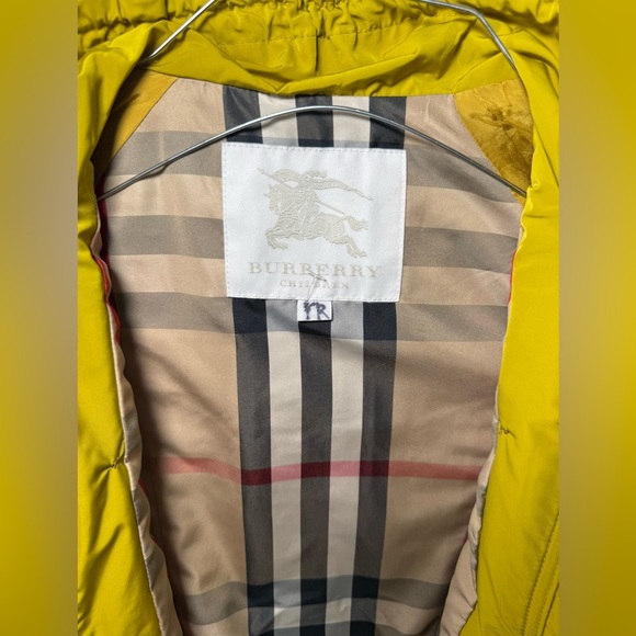 Burberry Girls Light Jacket Mustard Citrus Yellow Size 12Y - Picture 7 of 10